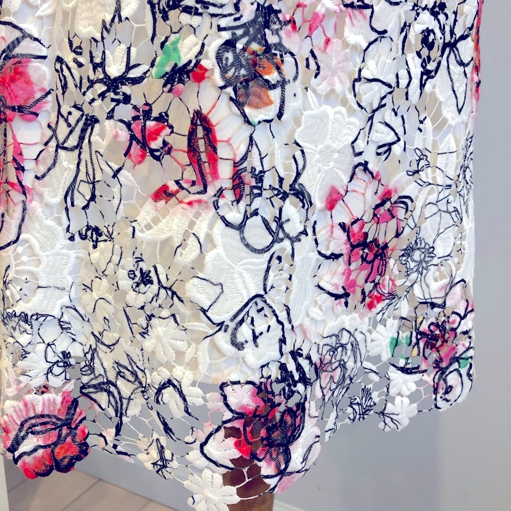 T Tahari lace floral dress - Picture 5 of 5